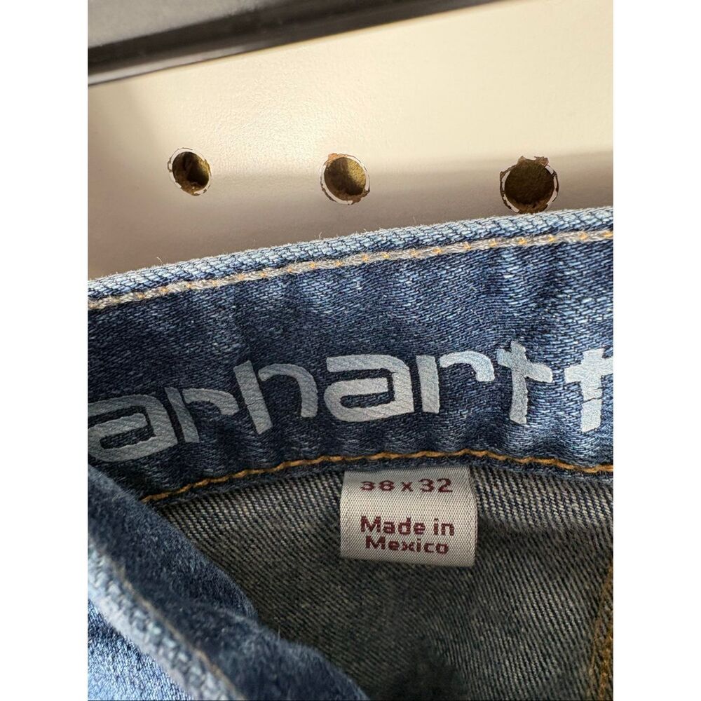 Carhartt mens relaxed fit carpenter jeans size 38x32 - Picture 5 of 6